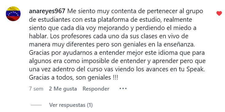 Testimonio de alumna