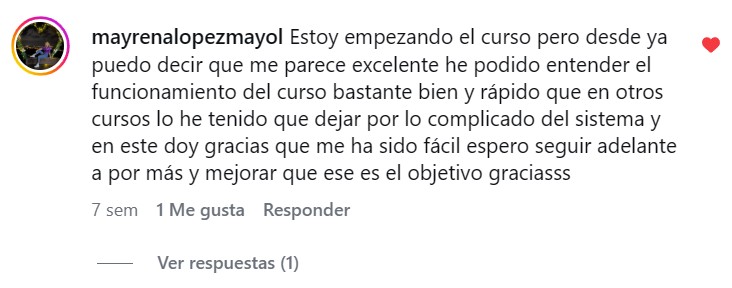 Testimonio de alumna