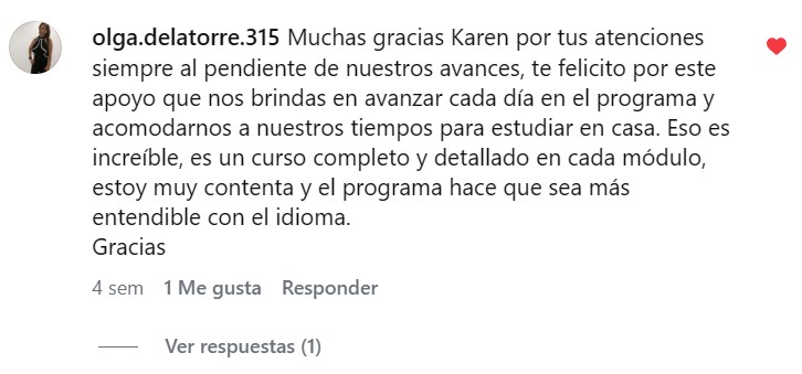 Testimonio de alumna