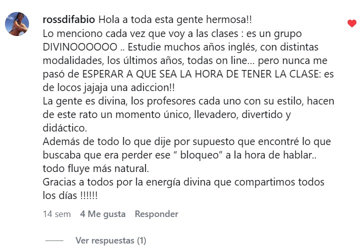Testimonio de alumna